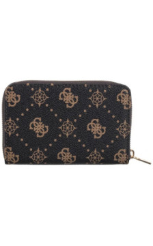 Guess Silia Slg Medium Zip Around SWGP98 90140 Espresso Logo (GU837-a) rankinė