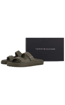 Tommy Hilfiger Light Adjustable Pool Slider Willow Green FM0FM05757 GX9 (TH1443-b) čības