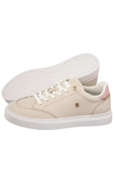 Tommy Hilfiger TH Chic Cupsole Soft Cream FW0FW09106 AEO (TH1446-a) sports Shoes
