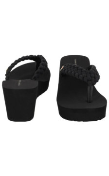 Tommy Hilfiger TH Wedge Braided Summer Sandal Black FW0FW09198 BDS (TH1441-b) kingad