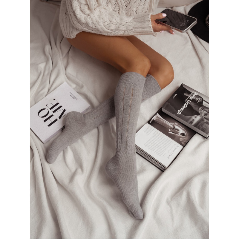 Milena kokvilnas zeķes līdz ceļiem