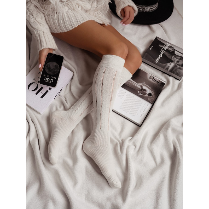 Milena kokvilnas zeķes līdz ceļiem