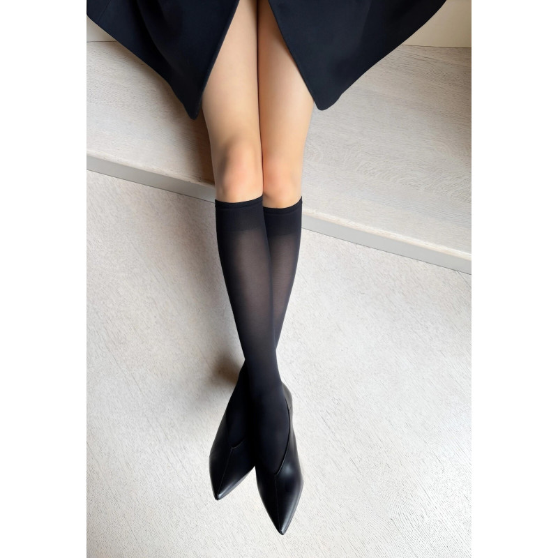 Veneziana knee-high socks with microfiber
