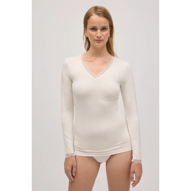 Ysabel Mora krekls ar garām piedurknēm