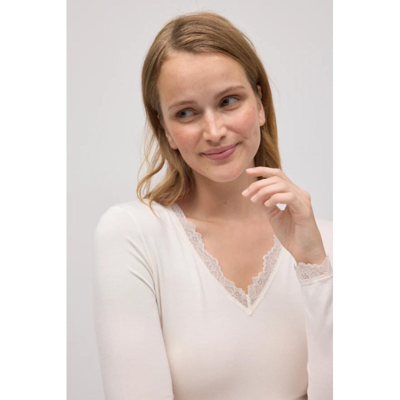 Ysabel Mora krekls ar garām piedurknēm