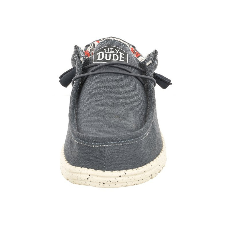 Hey Dude Wally Stretch Canvas Blue 40022-425 (HY13-a) batai