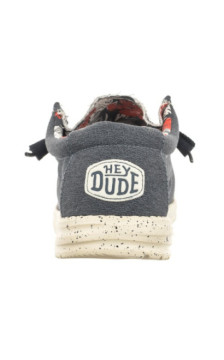 Hey Dude Wally Stretch Canvas Blue 40022-425 (HY13-a) batai