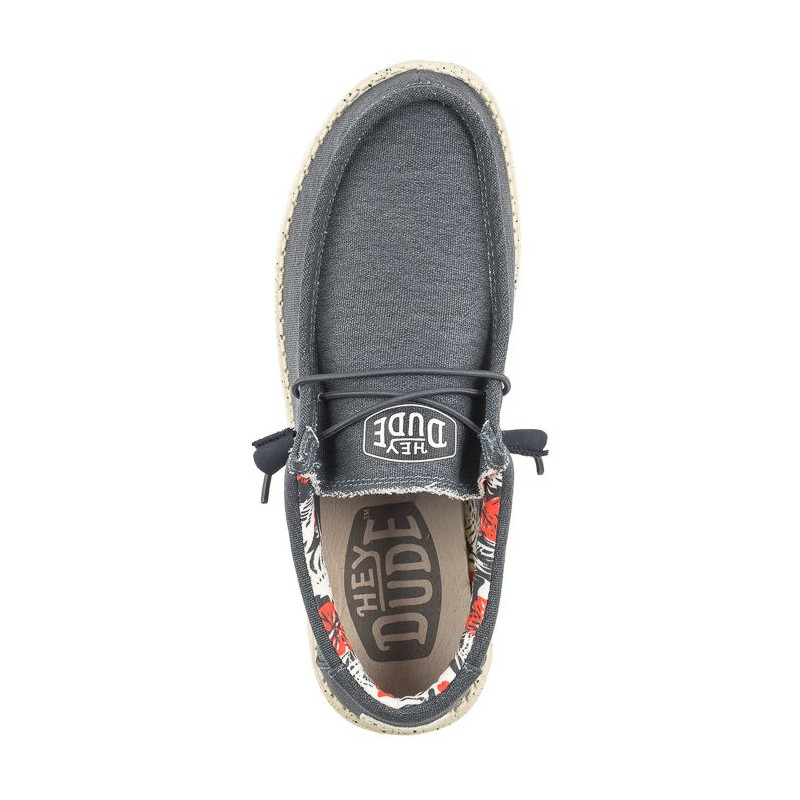 Hey Dude Wally Stretch Canvas Blue 40022-425 (HY13-a) batai