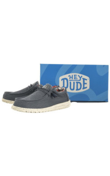Hey Dude Wally Stretch Canvas Blue 40022-425 (HY13-a) shoes