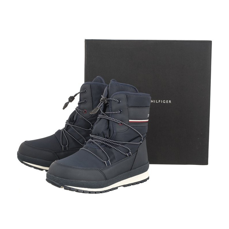 Tommy Hilfiger Snow Boot T3B6-33165-1485 800 Blue (TH925-a) zābaki
