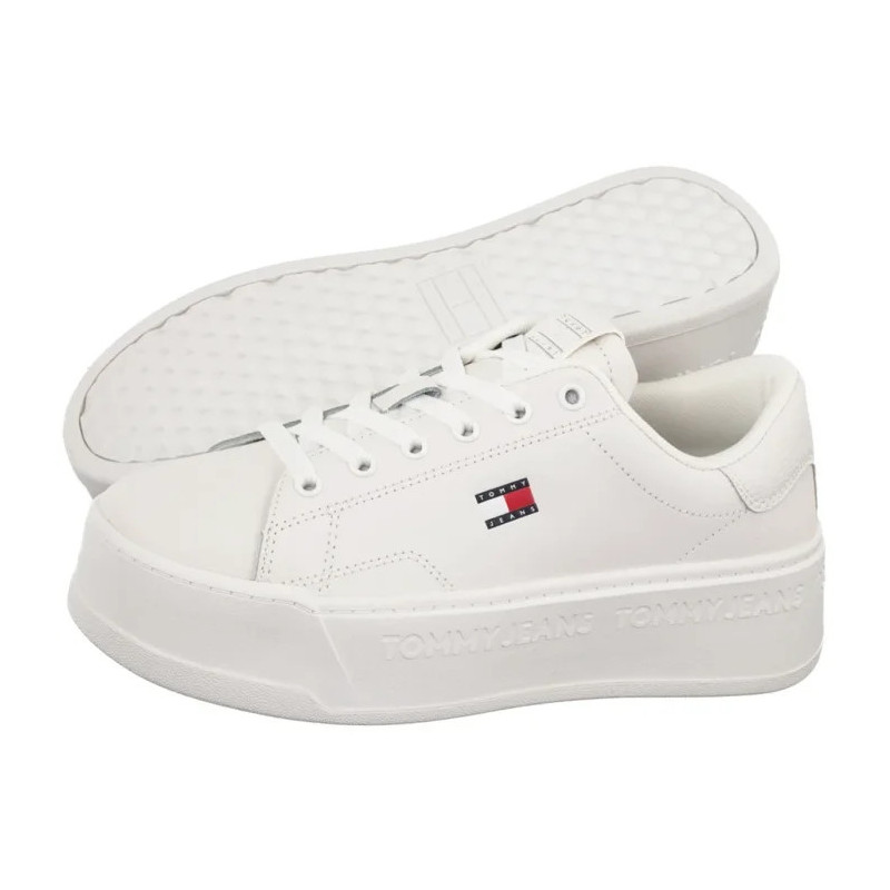 Tommy Hilfiger Tjw Script Cupsole Flatform Ecru EN0EN02961 YBL (TH1448-a) sportiniai bateliai
