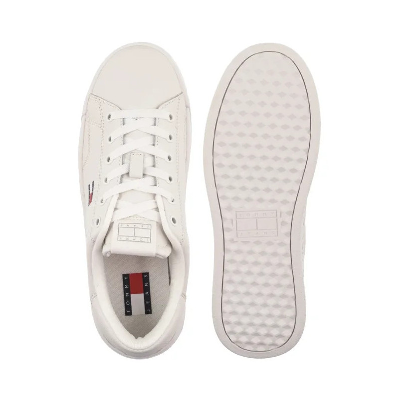 Tommy Hilfiger Tjw Script Cupsole Flatform Ecru EN0EN02961 YBL (TH1448-a) sporta apavi