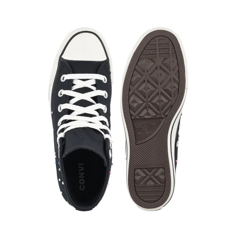 Converse CTAS HI Black/Pink/Very Peri A17869C (CO826-a) shoes