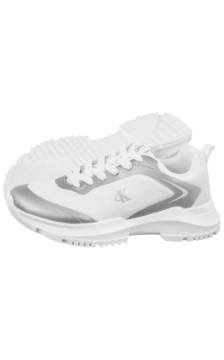Calvin Klein Low Cut Lace-Up Sneaker Silver/White V3A9-83233-1844X059 (CK729-a) sportiniai bateliai