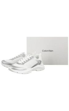 Calvin Klein Low Cut Lace-Up Sneaker Silver/White V3A9-83233-1844X059 (CK729-a) sporta apavi