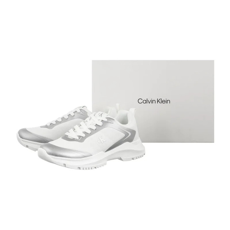 Calvin Klein Low Cut Lace-Up Sneaker Silver/White V3A9-83233-1844X059 (CK729-a) sporta apavi