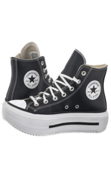 Converse Ctas Lift Double Stack Hi Black/White/Black (CO832-a) apavi