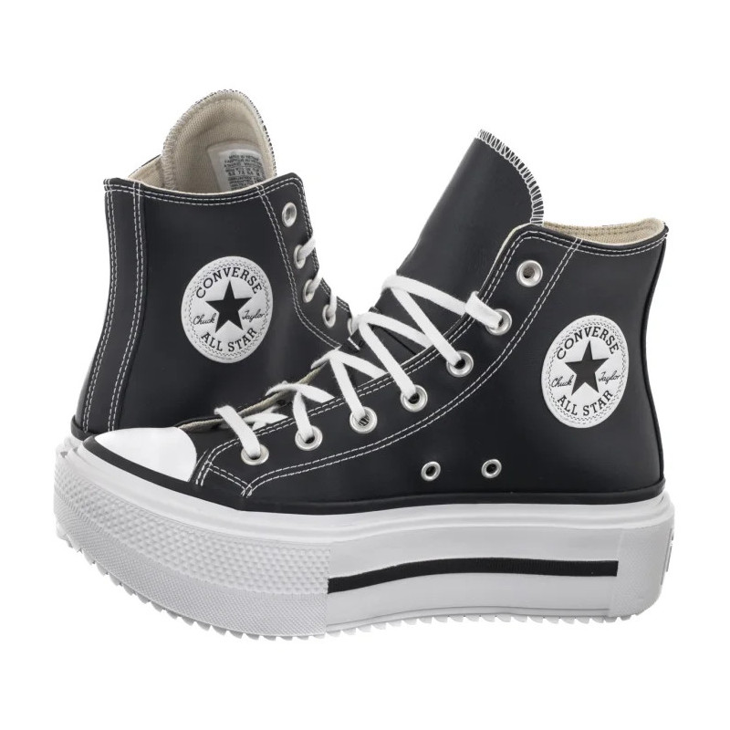 Converse Ctas Lift Double Stack Hi Black/White/Black (CO832-a) kingad