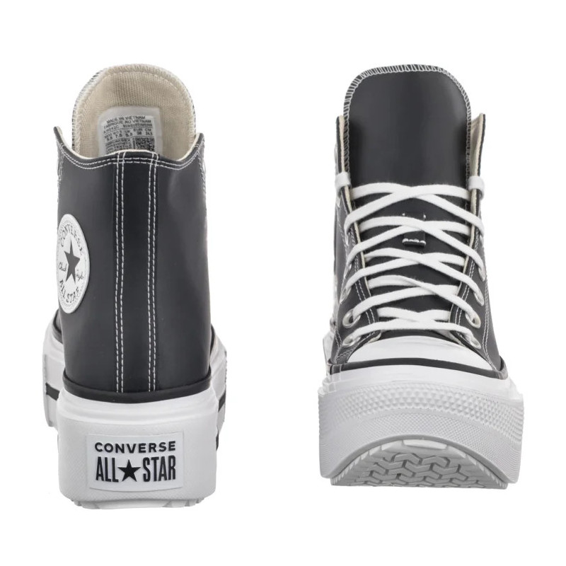Converse Ctas Lift Double Stack Hi Black/White/Black (CO832-a) shoes
