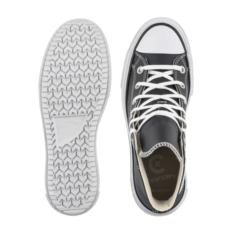 Converse Ctas Lift Double Stack Hi Black/White/Black (CO832-a) shoes