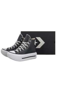 Converse Ctas Lift Double Stack Hi Black/White/Black (CO832-a) apavi