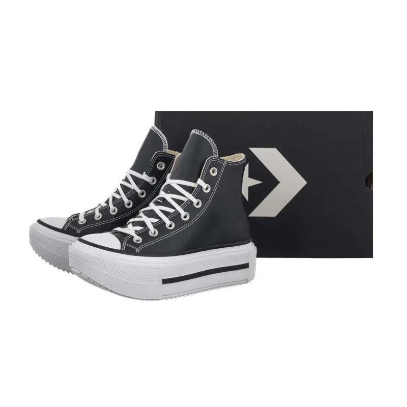 Converse Ctas Lift Double Stack Hi Black/White/Black (CO832-a) apavi