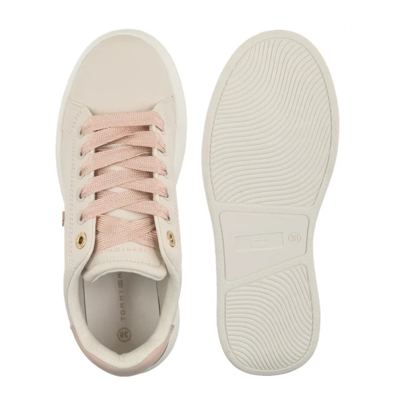 Tommy Hilfiger Low Cut Lace-Up Sneaker Milk/Nude T3A9-34253-1355B172   (TH1449-a) sporta apavi