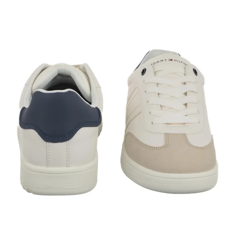 Tommy Hilfiger Low Cut Lace-Up Sneaker Beige/White/Blue T3X9-34355-1269Y007 (TH1451-a) sports Shoes