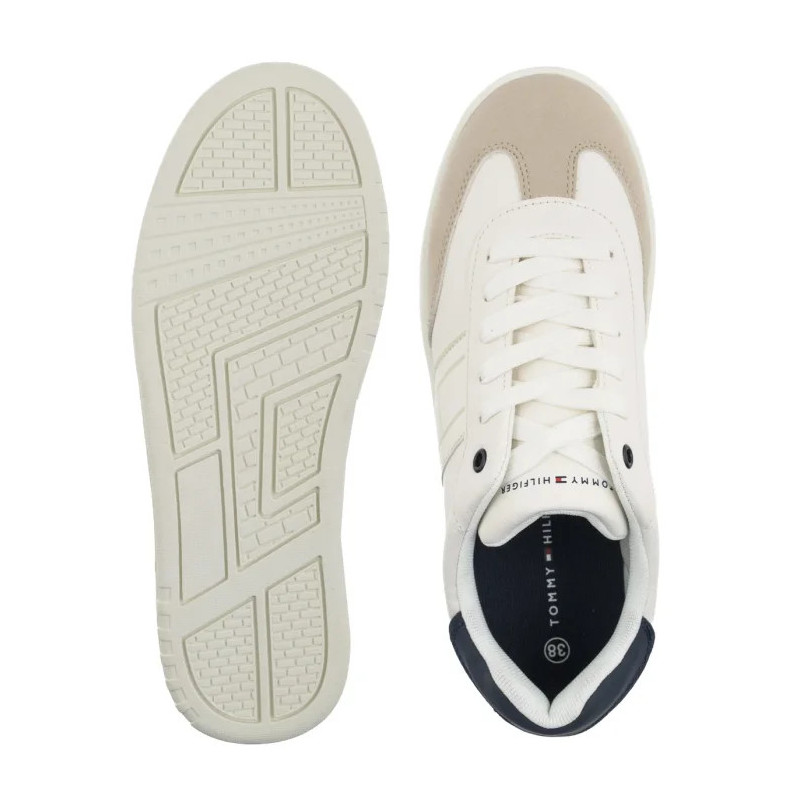 Tommy Hilfiger Low Cut Lace-Up Sneaker Beige/White/Blue T3X9-34355-1269Y007 (TH1451-a) sporta apavi