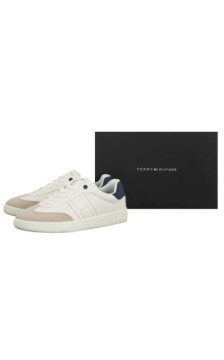 Tommy Hilfiger Low Cut Lace-Up Sneaker Beige/White/Blue T3X9-34355-1269Y007 (TH1451-a) sporta apavi