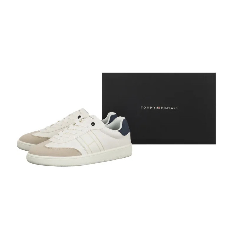 Tommy Hilfiger Low Cut Lace-Up Sneaker Beige/White/Blue T3X9-34355-1269Y007 (TH1451-a) sporta apavi