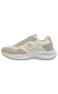 Tommy Hilfiger Low Cut Lace-UP Sneaker Off White/Nude T3A9-34368-1748A708 (TH1452-a) sports Shoes