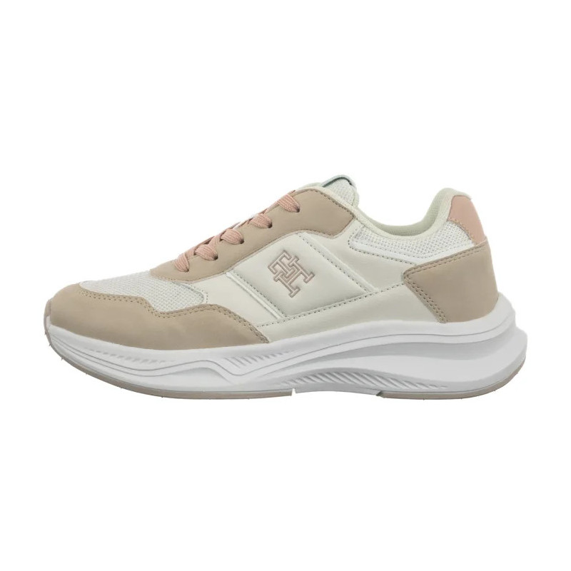 Tommy Hilfiger Low Cut Lace-UP Sneaker Off White/Nude T3A9-34368-1748A708 (TH1452-a) sports Shoes