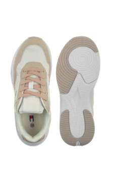 Tommy Hilfiger Low Cut Lace-UP Sneaker Off White/Nude T3A9-34368-1748A708 (TH1452-a) sporta apavi