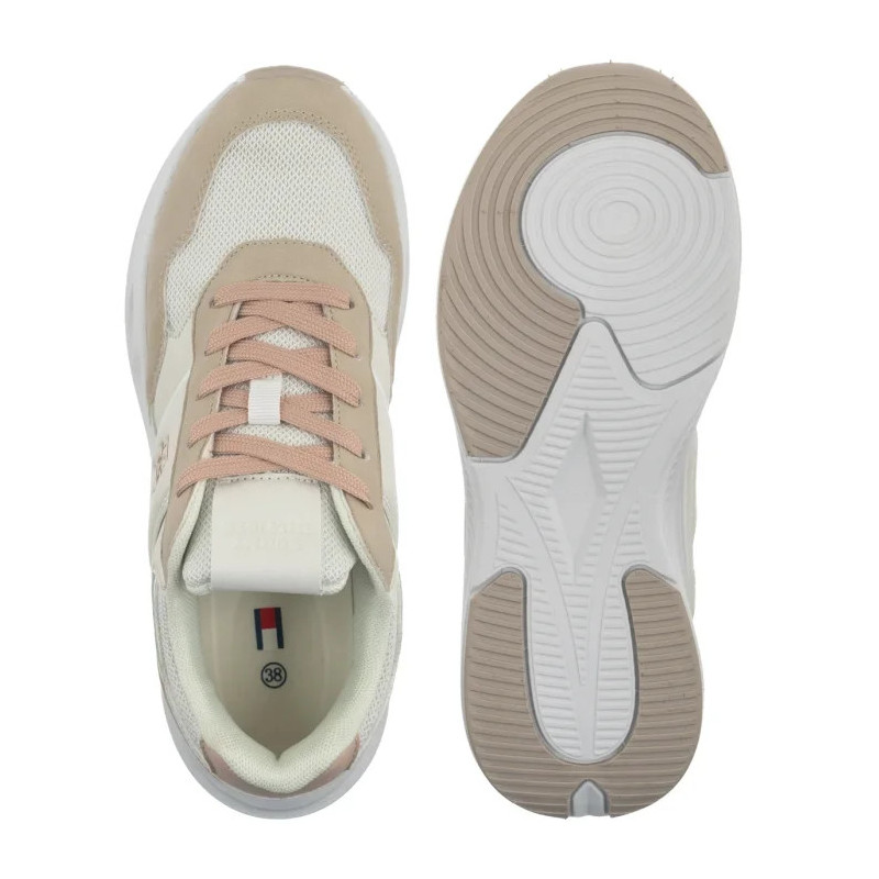 Tommy Hilfiger Low Cut Lace-UP Sneaker Off White/Nude T3A9-34368-1748A708 (TH1452-a) sporta apavi