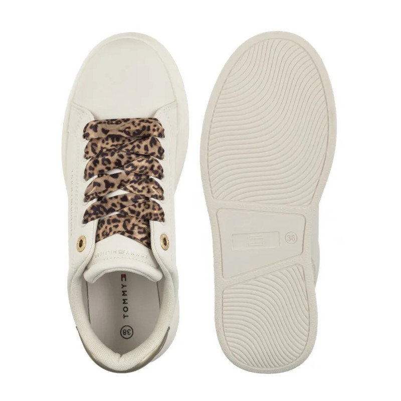 Tommy Hilfiger Low Cut Lace-Up Sneaker Off White/Platinum T3A9-34255-1355X024 (TH1453-a) sporta apavi