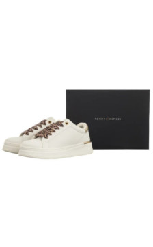 Tommy Hilfiger Low Cut Lace-Up Sneaker Off White/Platinum T3A9-34255-1355X024 (TH1453-a) spordijalatsid