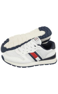 Tommy Hilfiger Flag Low Cut Lace-Up Sneaker White/Blue T3X9-34375-1697X336 (TH1454-a) spordijalatsid