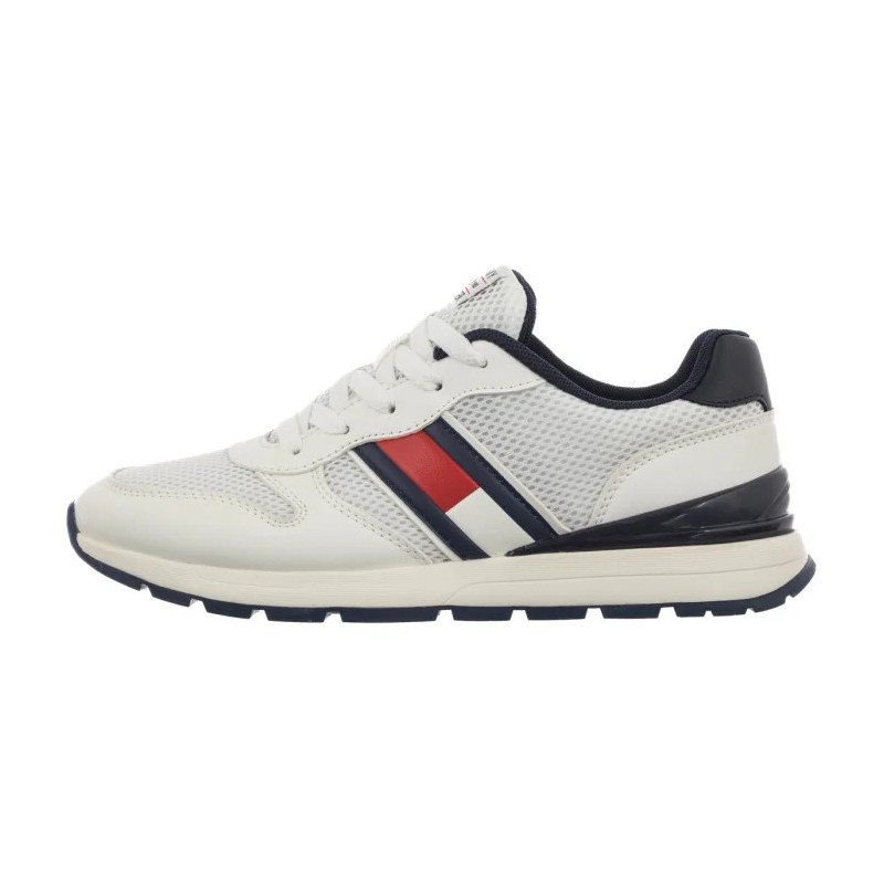 Tommy Hilfiger Flag Low Cut Lace-Up Sneaker White/Blue T3X9-34375-1697X336 (TH1454-a) sports Shoes