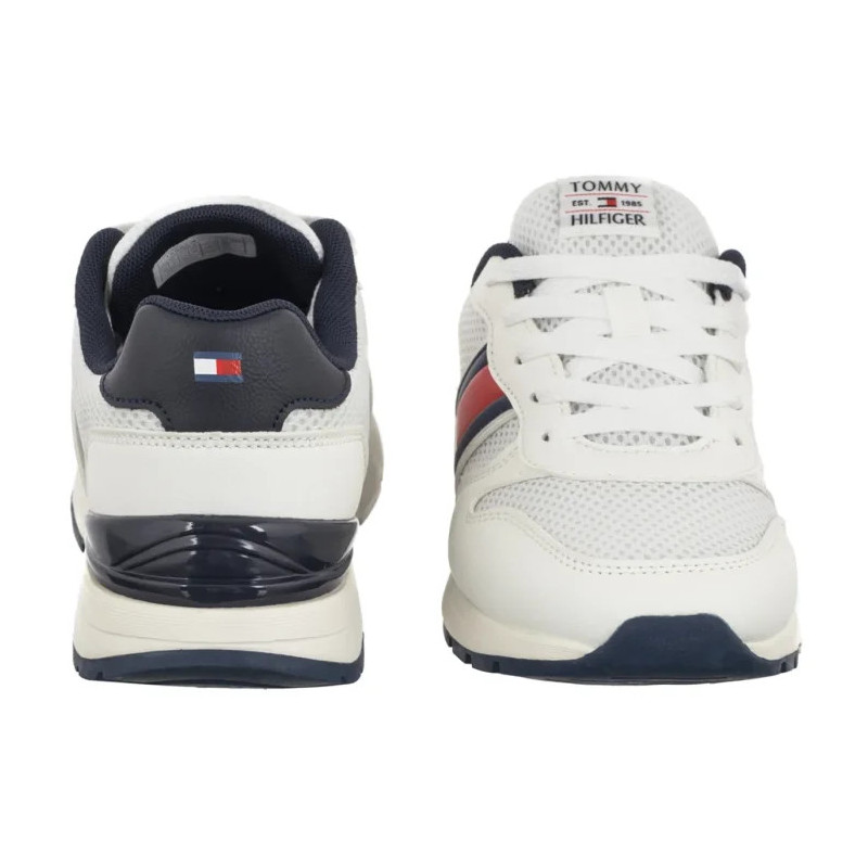 Tommy Hilfiger Flag Low Cut Lace-Up Sneaker White/Blue T3X9-34375-1697X336 (TH1454-a) sporta apavi