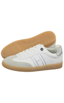 Tommy Hilfiger Low Cut Lace-Up Sneaker White/Silver T3A9-34242-1269X025 (TH1455-a) sportiniai bateliai