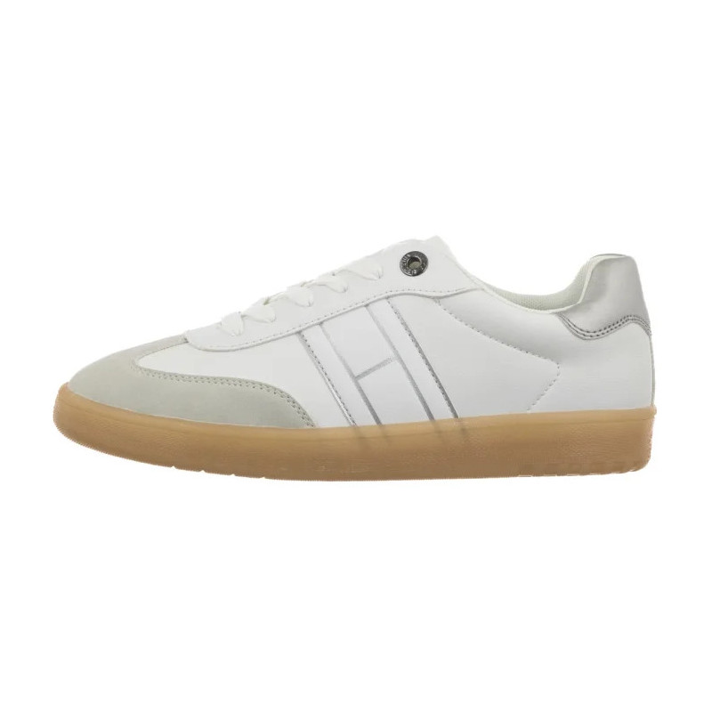 Tommy Hilfiger Low Cut Lace-Up Sneaker White/Silver T3A9-34242-1269X025 (TH1455-a) sporta apavi