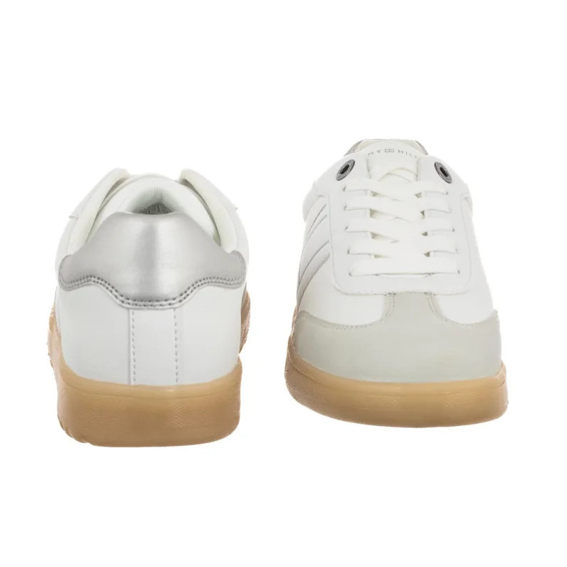 Tommy Hilfiger Low Cut Lace-Up Sneaker White/Silver T3A9-34242-1269X025 (TH1455-a) sporta apavi