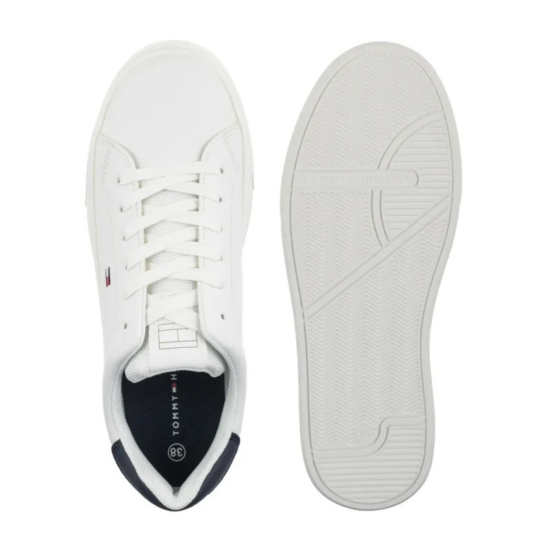 Tommy Hilfiger Low Cut Lace-Up Sneaker White/Blue T3X9-34350-1355X336 (TH1456-a) sporta apavi