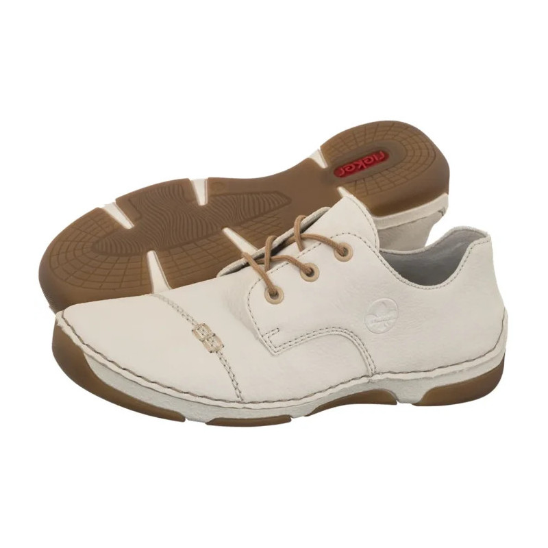 Rieker Białe 55920-80 White (RI350-a) kurpes