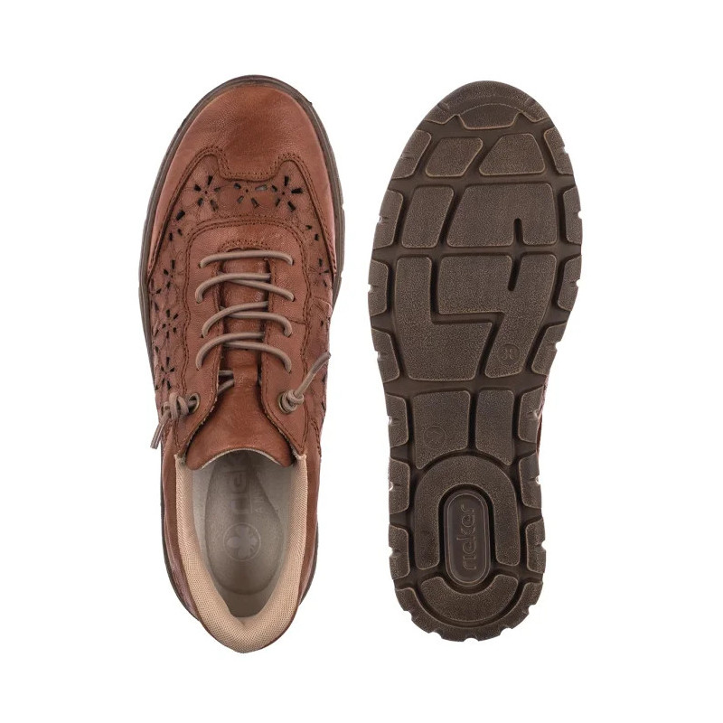 Rieker Brązowy N1358-22 Brown (RI355-a) shoes