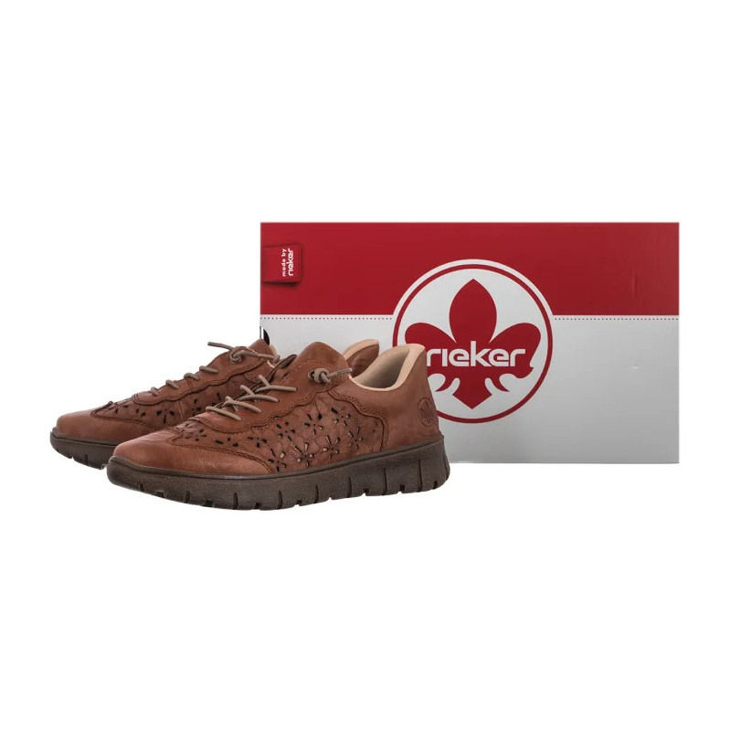 Rieker Brązowy N1358-22 Brown (RI355-a) kurpes