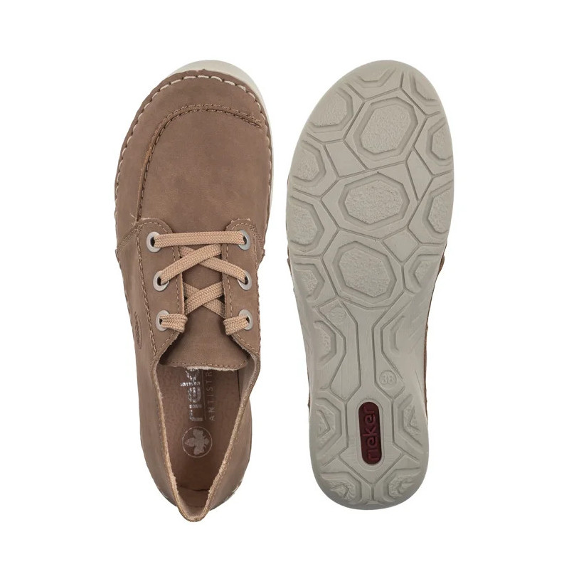 Rieker Beżowy 52545-62 Beige (RI357-a) kurpes