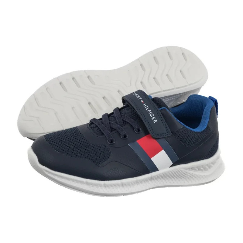 Tommy Hilfiger Flag Low Cut Lave-Up/Velcro Sneaker T1X9-34369-1843800 (TH1450-a) sportiniai bateliai