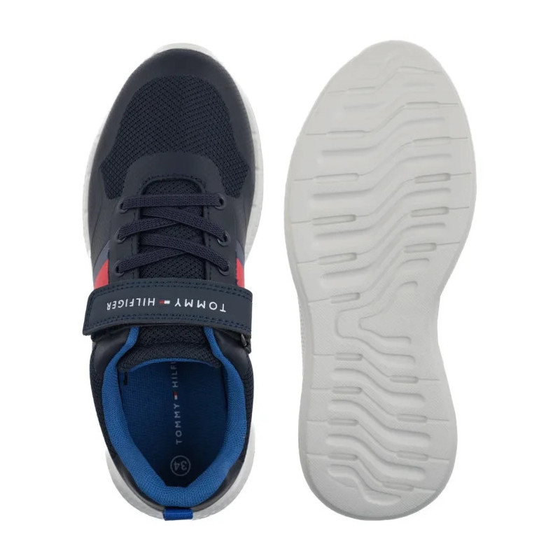 Tommy Hilfiger Flag Low Cut Lave-Up/Velcro Sneaker T1X9-34369-1843800 (TH1450-a) sporta apavi